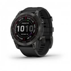 Garmin fēnix® 7 Sapphire Solar, Carbon Grey DLC Titanium with Black Band